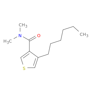 3-Thiophenecarboxamide, 4-hexyl-N,N-dimethyl-