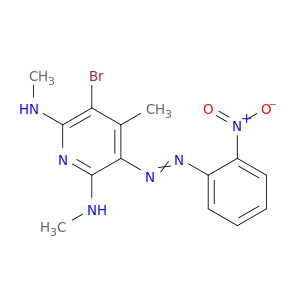 2,6-Pyridinediamine, 3-bromo-N,N',4-trimethyl-5-[(2-nitrophenyl)azo]-