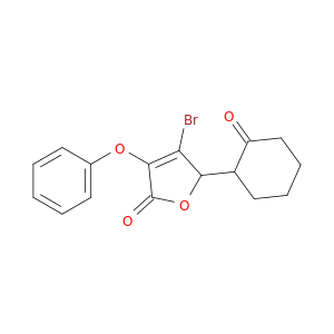 2(5H)-Furanone, 4-bromo-5-(2-oxocyclohexyl)-3-phenoxy-