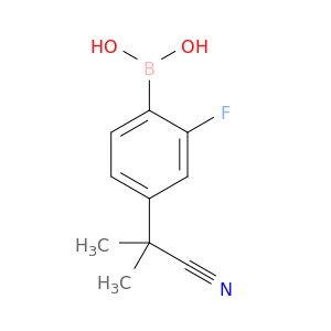 4-(1-氰基-1-甲基乙基)-2-氟苯基硼酸