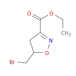 3-Isoxazolecarboxylic acid, 5-(bromomethyl)-4,5-dihydro-, ethyl ester