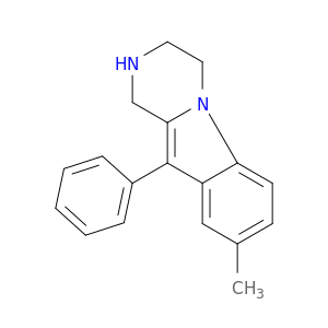Pyrazino[1,2-a]indole, 1,2,3,4-tetrahydro-8-methyl-10-phenyl-