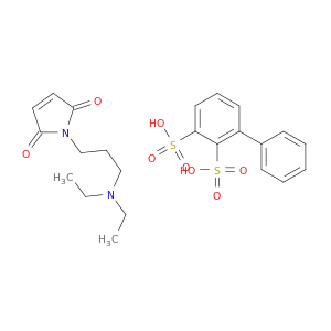 biphenyl-2,3-disulfonic acid- 1-[3-(diethylamino)propyl]-1h-pyrrole-2,5-dione(1:1)
