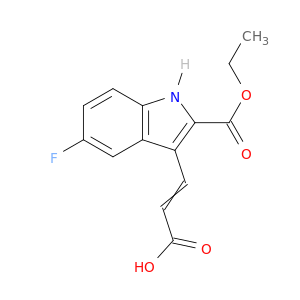 1H-Indole-2-carboxylicacid, 3-(2-carboxyethenyl)-5-fluoro-, 2-ethyl ester