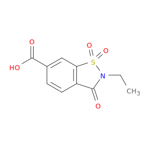 2-Ethyl-1,1,3-trioxo-2,3-dihydro-1,2-benzothiazole-6-carboxylic Acid