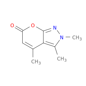 2,3,4-Trimethylpyrano(2,3-c)pyrazol-6-one