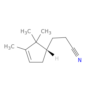 3-Cyclopentene-1-propanenitrile, 2,2,3-trimethyl-, (R)-
