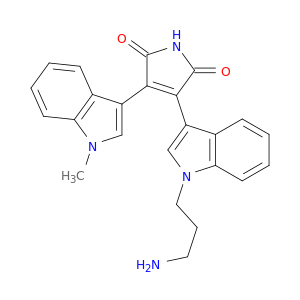1H-Pyrrole-2,5-dione,3-[1-(3-aminopropyl)-1H-indol-3-yl]-4-(1-methyl-1H-indol-3-yl)-
