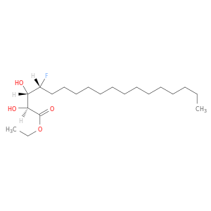 Octadecanoic acid, 4-fluoro-2,3-dihydroxy-, ethyl ester, (2S,3S,4R)-