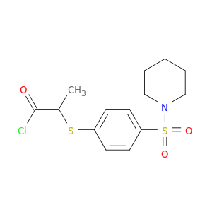 Propanoyl chloride, 2-[[4-(1-piperidinylsulfonyl)phenyl]thio]-