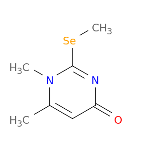 4(1H)-Pyrimidinone, 1,6-dimethyl-2-(methylseleno)-