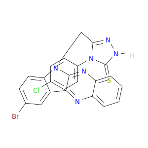 3H-1,2,4-Triazole-3-thione,5-[(9-bromo-6H-indolo[2,3-b]quinoxalin-6-yl)methyl]-4-(4-chlorophenyl)-2,4-dihydro-