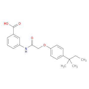 Benzoic acid, 3-[[[4-(1,1-dimethylpropyl)phenoxy]acetyl]amino]-