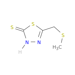 1,3,4-Thiadiazole-2(3H)-thione, 5-[(methylthio)methyl]-