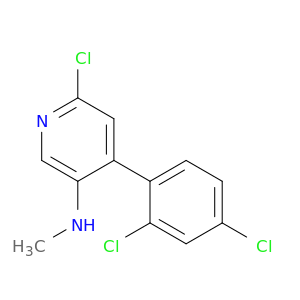 3-Pyridinamine, 6-chloro-4-(2,4-dichlorophenyl)-N-methyl-