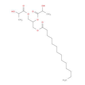 Tetradecanoic acid, 2,3-bis(2-hydroxy-1-oxopropoxy)propyl ester