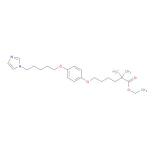 ETHYL 6-[4-(5-IMIDAZOL-1-YLPENTOXY)PHENOXY]-2,2-DIMETHYL-HEXANOATE