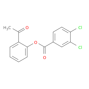 Benzoic acid, 3,4-dichloro-, 2-acetylphenyl ester