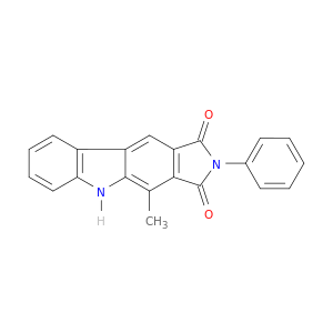 Pyrrolo[3,4-b]carbazole-1,3(2H,5H)-dione, 4-methyl-2-phenyl-