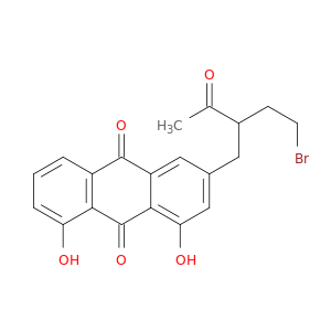 9,10-Anthracenedione, 3-[2-(2-bromoethyl)-3-oxobutyl]-1,8-dihydroxy-