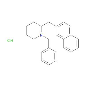 Piperidine, 2-(2-naphthalenylmethyl)-1-(phenylmethyl)-, hydrochloride