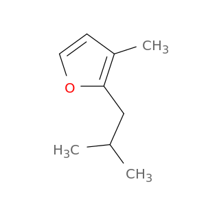 Furan, 3-methyl-2-(2-methylpropyl)-