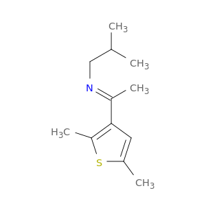 1-Propanamine, N-[1-(2,5-dimethyl-3-thienyl)ethylidene]-2-methyl-, (E)-