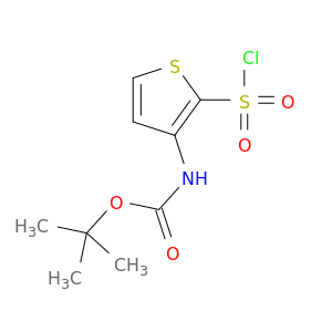 tert-Butyl N-[2-(chlorosulfonyl)thiophen-3-yl]carbamate