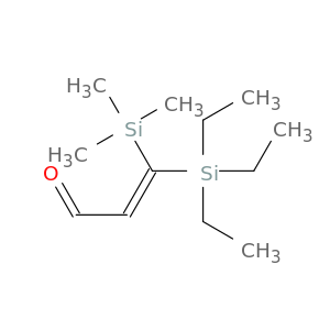 2-Propenal, 3-(triethylsilyl)-3-(trimethylsilyl)-, (E)-