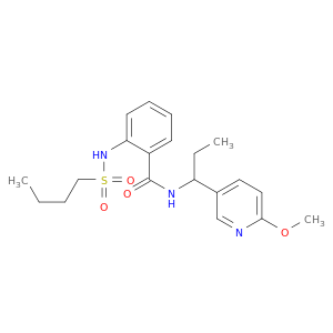 Benzamide, 2-[(butylsulfonyl)amino]-N-[1-(6-methoxy-3-pyridinyl)propyl]-