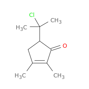 2-Cyclopenten-1-one, 5-(1-chloro-1-methylethyl)-2,3-dimethyl-