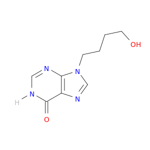 6H-Purin-6-one, 1,9-dihydro-9-(4-hydroxybutyl)-