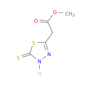 1,3,4-Thiadiazole-2-acetic acid, 4,5-dihydro-5-thioxo-, methyl ester