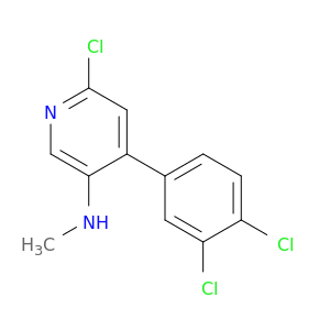 3-Pyridinamine, 6-chloro-4-(3,4-dichlorophenyl)-N-methyl-