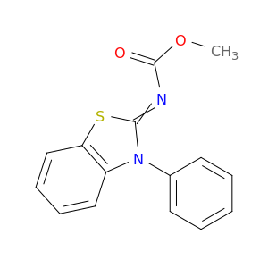 Carbamic acid, (3-phenyl-2(3H)-benzothiazolylidene)-, methyl ester
