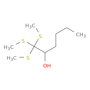 2-Hexanol, 1,1,1-tris(methylthio)-