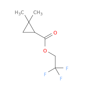 Cyclopropanecarboxylic acid, 2,2-dimethyl-, 2,2,2-trifluoroethyl ester
