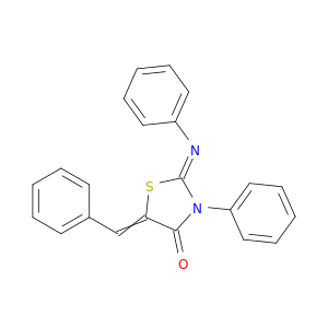 (2z)-5-benzylidene-3-phenyl-2-(phenylimino)-1,3-thiazolidin-4-one