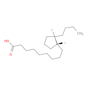Cyclopentanenonanoic acid, 2-butyl-, trans-