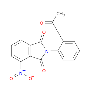 1H-Isoindole-1,3(2H)-dione, 2-(2-acetylphenyl)-4-nitro-