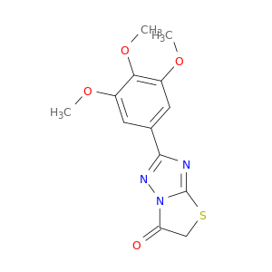 Thiazolo[3,2-b][1,2,4]triazol-6(5H)-one,2-(3,4,5-trimethoxyphenyl)-