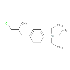 Silane, [4-(3-chloro-2-methylpropyl)phenyl]triethyl-