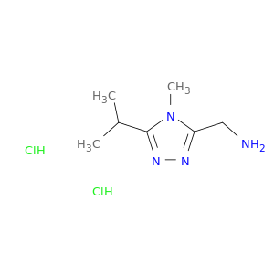 [4-methyl-5-(propan-2-yl)-4H-1,2,4-triazol-3-yl]methanamine dihydrochloride