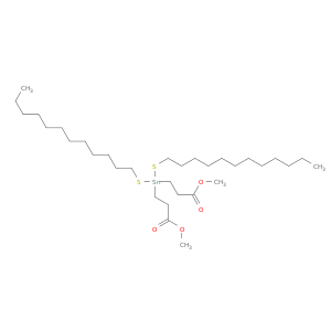 Propanoic acid, 3,3'-[bis(dodecylthio)stannylene]bis-, dimethyl ester