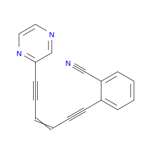 Benzonitrile, 2-(6-pyrazinyl-3-hexene-1,5-diynyl)-