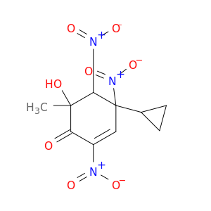 2-Cyclohexen-1-one, 4-cyclopropyl-6-hydroxy-6-methyl-2,4,5-trinitro-