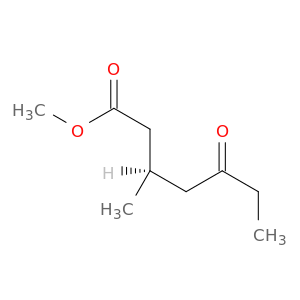 Heptanoic acid, 3-methyl-5-oxo-, methyl ester, (R)-