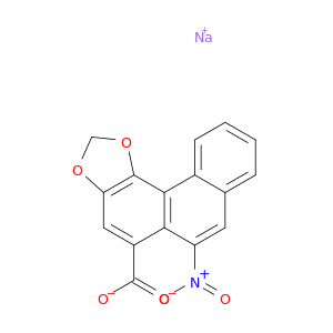 菲文[3,4-D]-1,3-二恶烯-5-羧酸,6-硝基,钠盐(1：1)