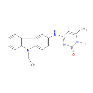 2(1H)-Pyrimidinone, 4-[(9-ethyl-9H-carbazol-3-yl)amino]-6-methyl-