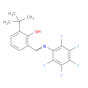 Phenol, 2-(1,1-dimethylethyl)-6-[[(pentafluorophenyl)imino]methyl]-